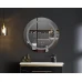 Зеркало круглое LED 60 MIXXUS Plain часы, с антизопотев.