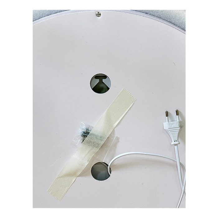 Зеркало круглое LED 60 MIXXUS Plain часы, с антизопотев.