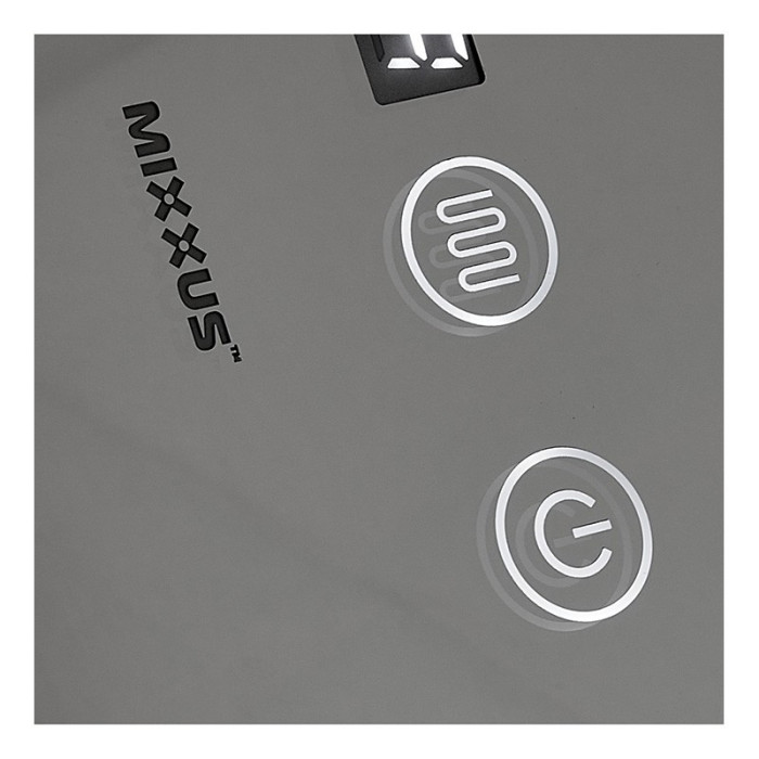 Дзеркало кругле LED 60 MIXXUS Plain MC02-60(MI6012) підсвітка , годинник, антизапотівання
