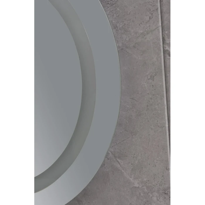 Зеркало круглое LED 60 MIXXUS Plain часы, с антизопотев.