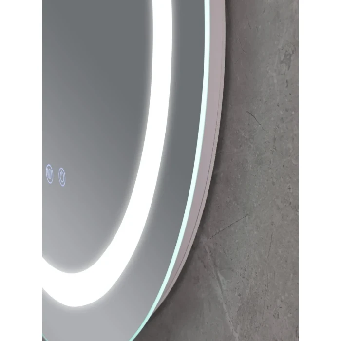 Дзеркало кругле LED 60 MIXXUS Plain MC02-60(MI6012) підсвітка , годинник, антизапотівання