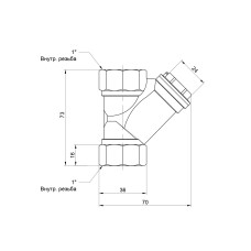 Фильтр грубой очистки Thermo Alliance Base 1"ВВ для воды косой SD124W25