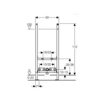 Инсталляция для биде с креплением GEBERIT DUOFIX 111.534.00.1
