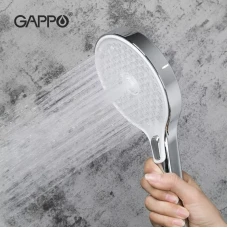 Ручний душ GAPPO G002, 3-режим, білий/хром