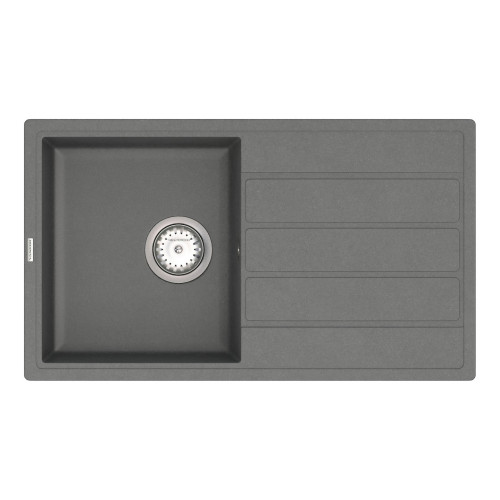 Мийка для кухні Vankor Easy EMP 02.76 Gray прямокутна з сифоном