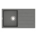 Мийка для кухні Vankor Easy EMP 02.76 Gray прямокутна з сифоном