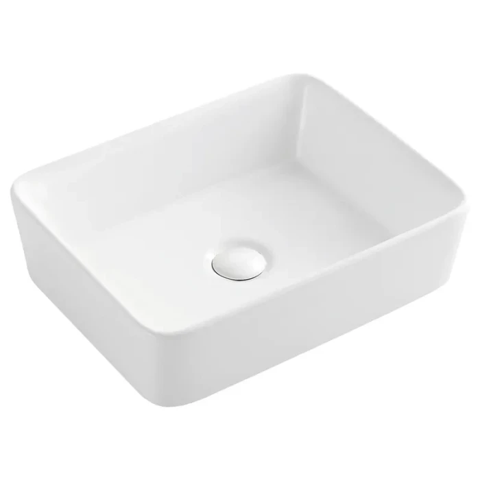 Умывальник накладной прямоугольній 475x370x140 MIXXUS PREMIUM QUADRO-0101 керамика