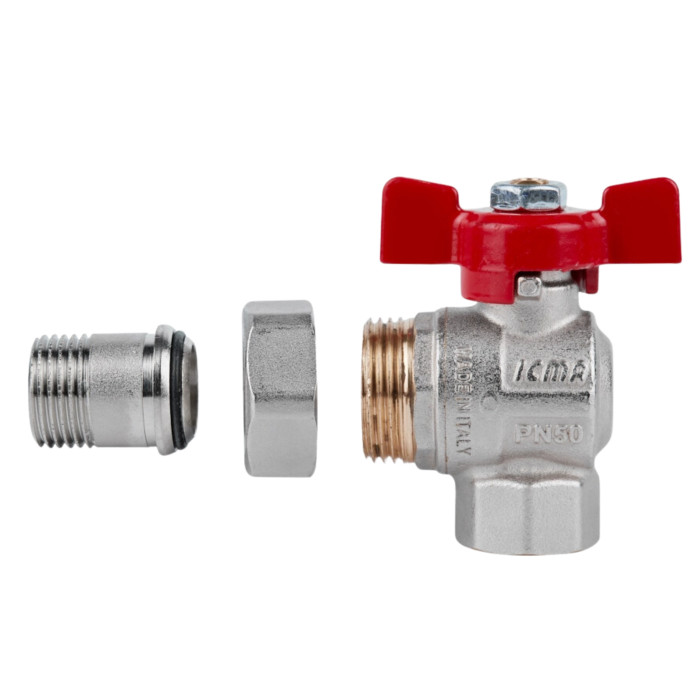 Кран шаровой Icma FAR. ROSSA 1/2" угловой №361