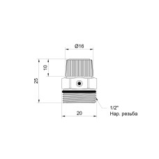 Кран Маевского SD Plus 1/2" ручной SD211W15