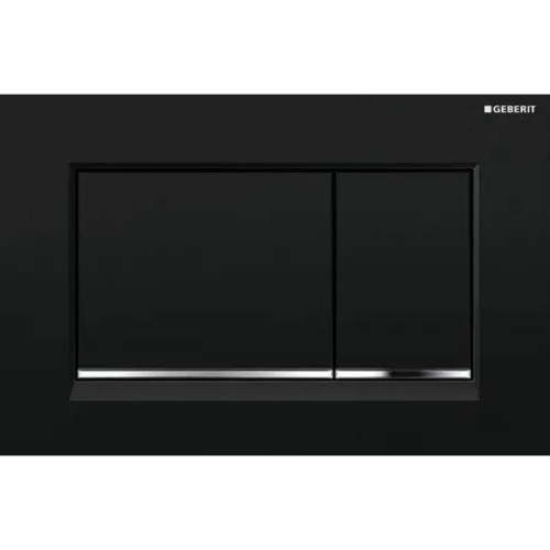 Клавиша смывная GEBERIT 115.883.14.1 SIGMA 30 двойной смыв, черный матовый/хром глянцевый