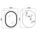 Зеркало Qtap Gemini 600х800 с LED-подсветкой Touch, с антизапотеванием, с диммером, регулятор температуры  цвета (3000-6500K) Reverse QT2578R6080