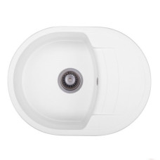 Мийка GRANADO MALAGA 620x470x200 овальна white + сифон