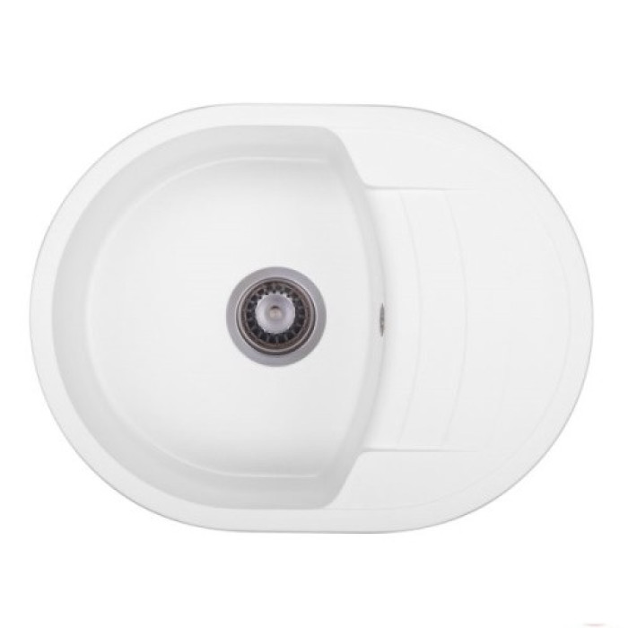 Мийка GRANADO MALAGA 620x470x200 овальна white + сифон