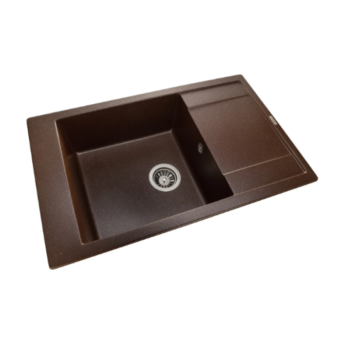 Мийка GRANADO ALMERIA 775x490x195 прямокутна marron + сифон