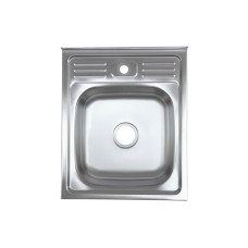 Мойка прям. 500х600х160 декор PLATINUM