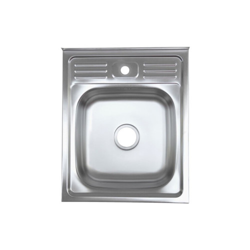 Мойка прям. 500х600х160 декор PLATINUM