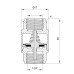 Обратний клапан Thermo Alliance Forte 1 1/4"ВВ никель с латунным штоком TAF240W32