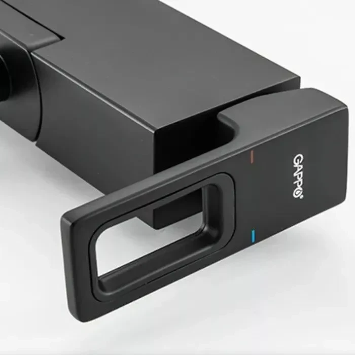 Змішувач для ванни GAPPO G3217-6, чорний