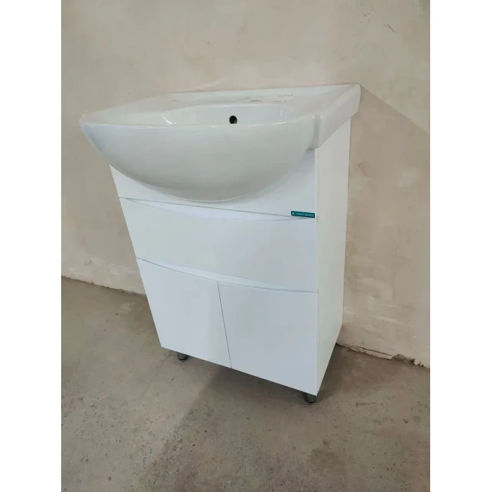 Тумба для умивальника 56-Solas SMILE Barco Blanco (2 ящика)