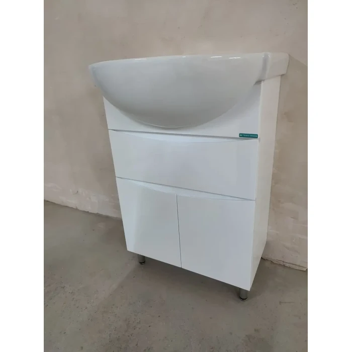 Тумба для умивальника 56-Solas SMILE Barco Blanco (2 ящика)