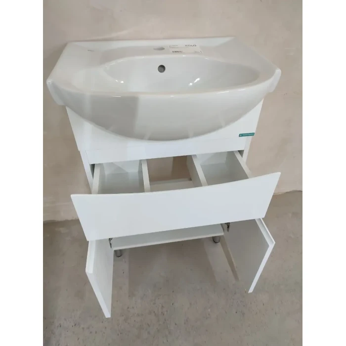 Тумба для умивальника 56-Solas SMILE Barco Blanco (2 ящика)