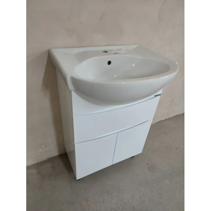 Тумба для умивальника 56-Solas SMILE Barco Blanco (2 ящика)