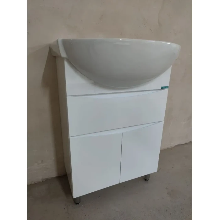 Тумба для умивальника 56-Solas SMILE Barco Blanco (2 ящика)