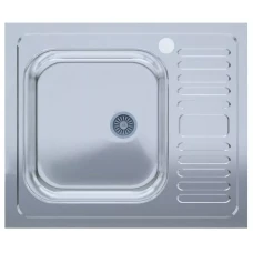 Мойка для кухни нержавеющая сталь UA 5060-L товщ-0.4mm, р-р-500*600*140mm Polish (накладна) {20}