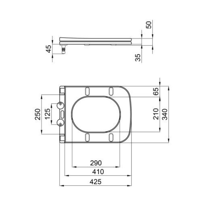 Сидіння для унітазу з мікроліфтом Slim біле Qtap Presto QT26992615EW