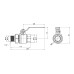 Кран шаровой "Американка" SD Plus 1" 1/4 ВН прямой SD220W32