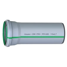 Труба СВК-Альянс ПП 110*2,7*3000 PRO зелена {10}