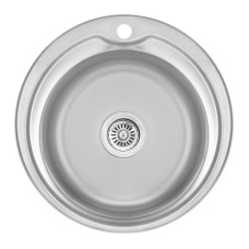 Мойка круглая 510х160 сатин Lidz