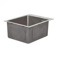 Мойка прямоугольная 400х500х230 Lidz Handmade 3.0/1.0 мм+отв для дозатора+дозатор