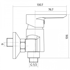 Змішувач для душу Cersanit Vero