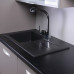 Мийка камінна кухонна 78х43 см Fancy Marble Tennessee, чорний (106080004)