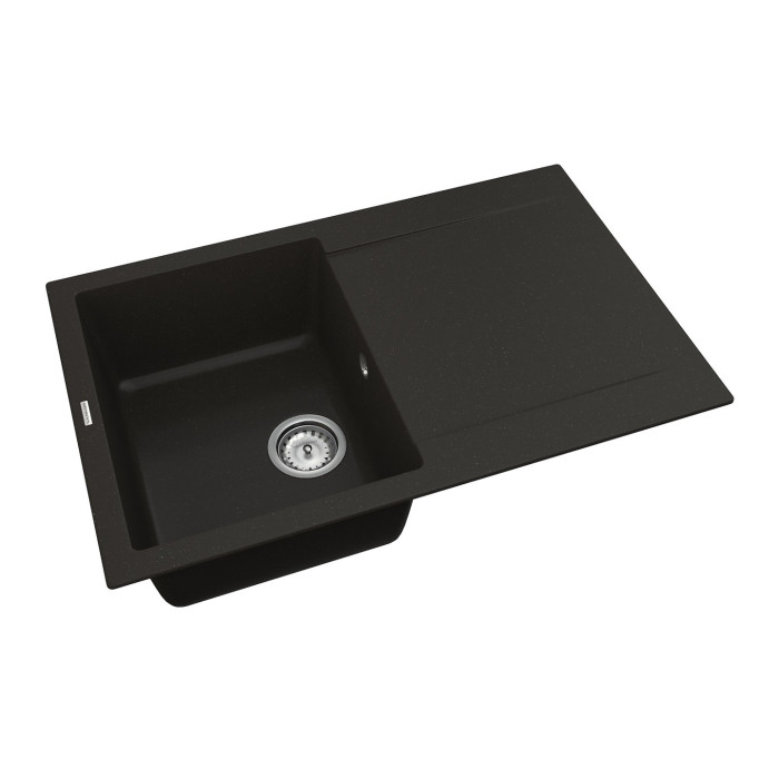 Мойка Vankor Orman  780х495х200 прямоуг. XL Black + сифон