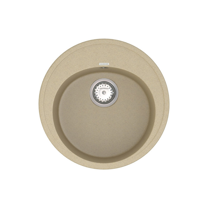 Мойка Vankor Sity  510х510х200 круг. Vanilla + сифон