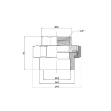 Американка из полипропилена Thermo Alliance 50х1" 1/2 ВР