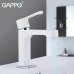 Змішувач для умивальника GAPPO G1002-8, білий/хром