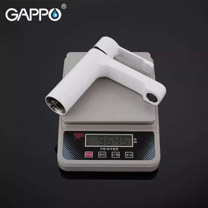 Змішувач для умивальника GAPPO G1002-8, білий/хром Змішувач для умивальника GAPPO G1002-8, білий/хром