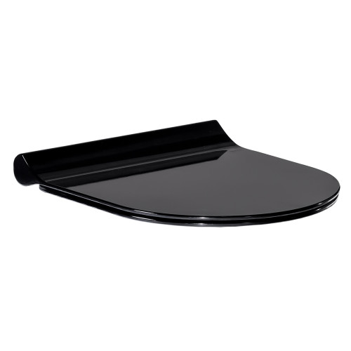 Сидіння для унітазу Black Amadeus Slim slow-closing чорне
