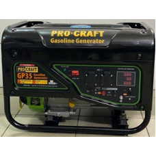Генератор бензиновый PROCRAFT GP35, 2.8-3.0kW, бак15л, 45 кг