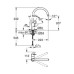 Змішувач для кухні GROHE BauLoop (31368001)