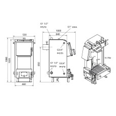 Котел твердотопливный стальной Thermo Alliance Magnum V 5.0 SF 20