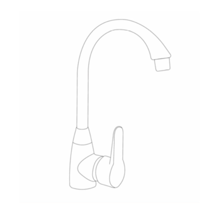 Смеситель для кухни Brinex 35B 007 Смеситель для кухни Brinex 35B 007