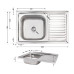 Кухонная мойка Brinex 5080-L 0,8 мм Satin (BRIN5080LSAT06)