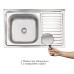 Кухонная мойка Brinex 5080-L 0,8 мм Satin (BRIN5080LSAT06)