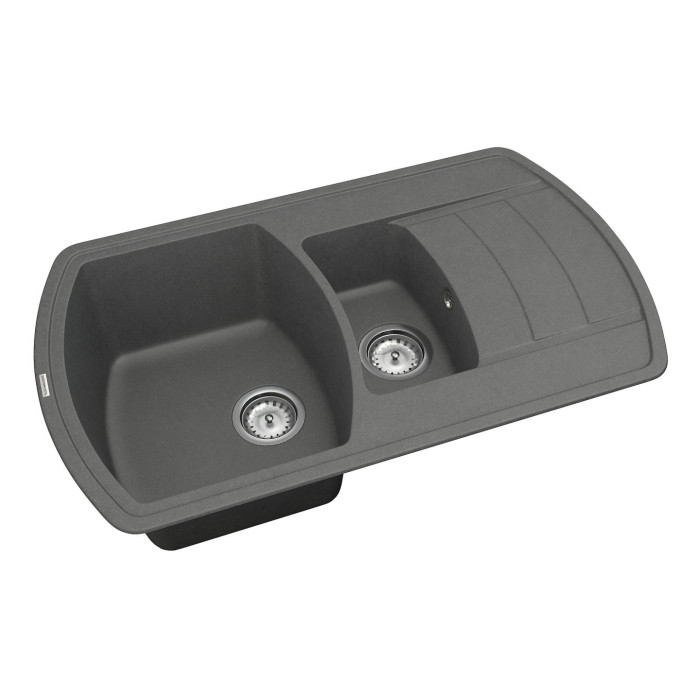 Мийка для кухні Vankor Norton NMP 04.86 Gray прямокутна з сифоном