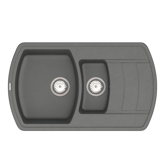 Мийка для кухні Vankor Norton NMP 04.86 Gray прямокутна з сифоном