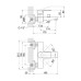 Смеситель для ванны короткий гусак Q-TAP Leo d-35,литой,хром